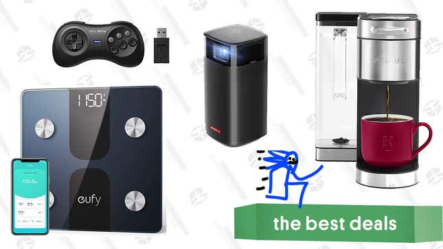 Image for article titled Wednesday&#39;s Best Deals: Keurig K-Supreme Plus Single Serve Coffee Maker, Anker Nebula Apollo Wi-Fi Mini Projector, 8BitDo M30 Gamepad, Eufy Smart Scale C1, and More