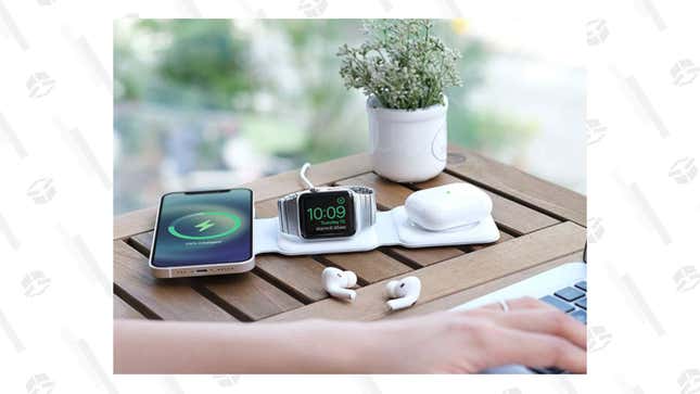 MagStack Foldable 3-In-1 Wireless Charging Station | $45 | StackSocial