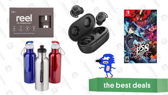 Image for article titled Tuesday&#39;s Best Deals: Mpow M30 Earbuds, Persona 5 Strikers, Sub Zero Stainless Bottles, Reel Bamboo Toilet Paper, and More