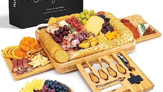 SMIRLY Wood Charcuterie Boards Large - Wine Cheese Platter...