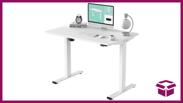 This desk is easy to adjust, and perfect for home offices. 