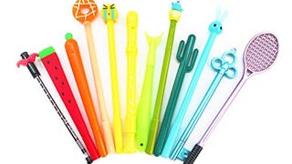 SKKSTATIONERY 12 PCS Gel Ink Pen Set, Cute Cartoon Favor,...