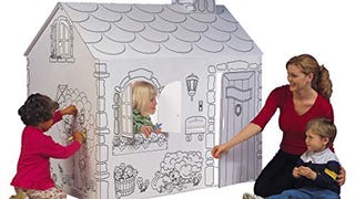 My Very Own House Cardboard Coloring Playhouse Cottage,...