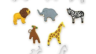 Fox Run Zoo Animal Cookie Cutter Set, Zoo Animals